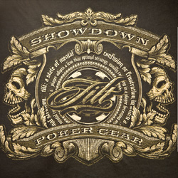 T-shirt designs for Showdown Poker Gear.