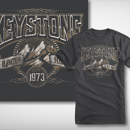 T-shirt design for a resort in Keystone, CO.