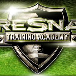 Design elements for the PreSnap Training Academy website.