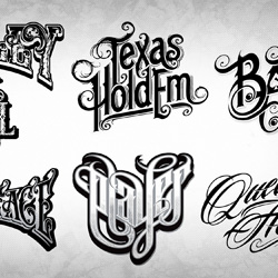 Various typography designs.