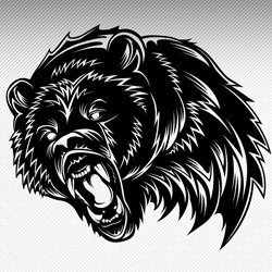 Stylized Grizzly vector illustration.