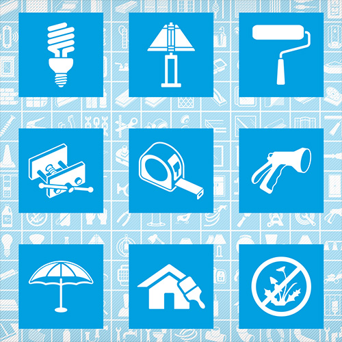 Some examples for the wayfinding icon project I designed for Lowe's. In total, several hundred icons were designed for usage within their stores to help guide customers.
